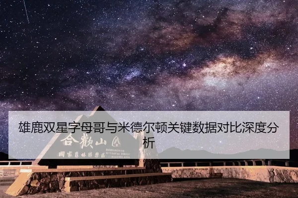 雄鹿双星字母哥与米德尔顿关键数据对比深度分析